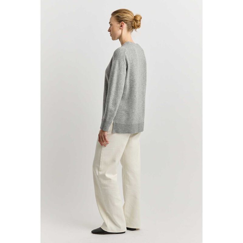 Toorallie Relaxed Longline Crew Jumper image number 5